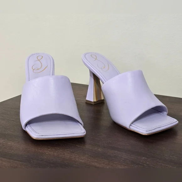 🤩Host Pick❤️Sam Edelman Carmen Leather Slip-on Heels Women's Size 8M - Picture 4 of 13